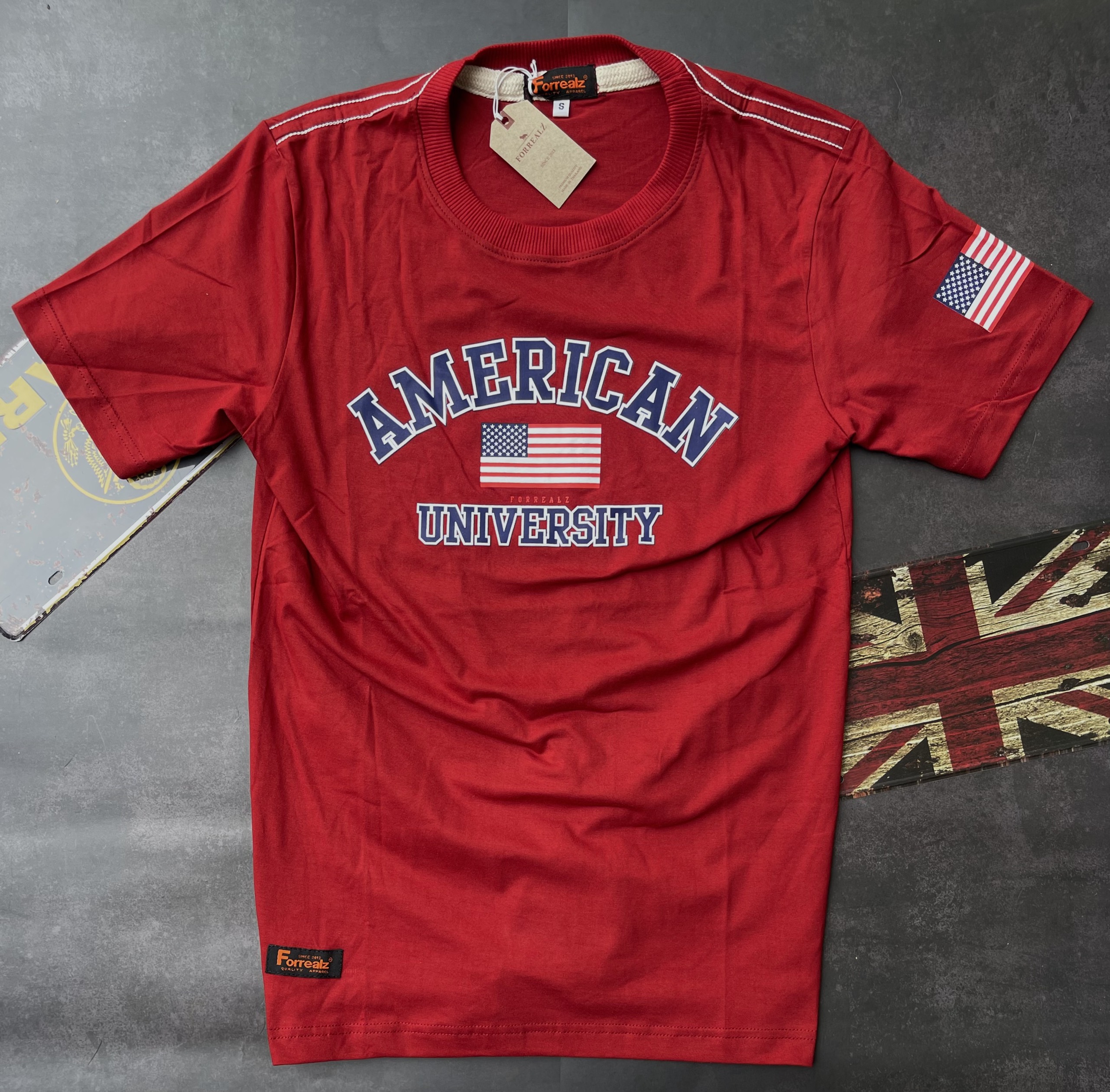 Áo thun Nam Thái Lan chính hãng 100% cotton Thái Lan cờ Mỹ