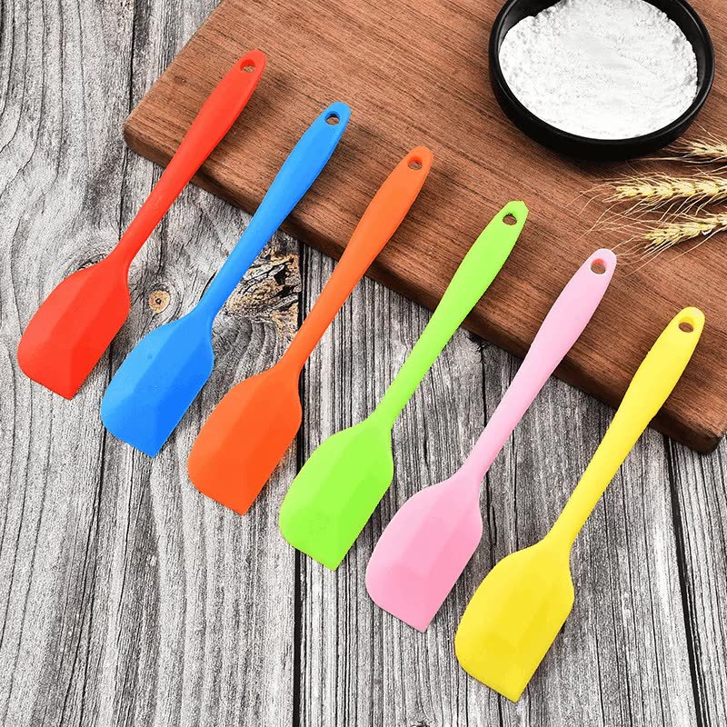 Phới silicon màu- Phới Dẹt Silicon Trộn Bột Vét Bột Đánh Bột Phết Kem - Phới Làm Bánh Chịu Nhiệt muôi lật thức ăn 21cm-NIEVE