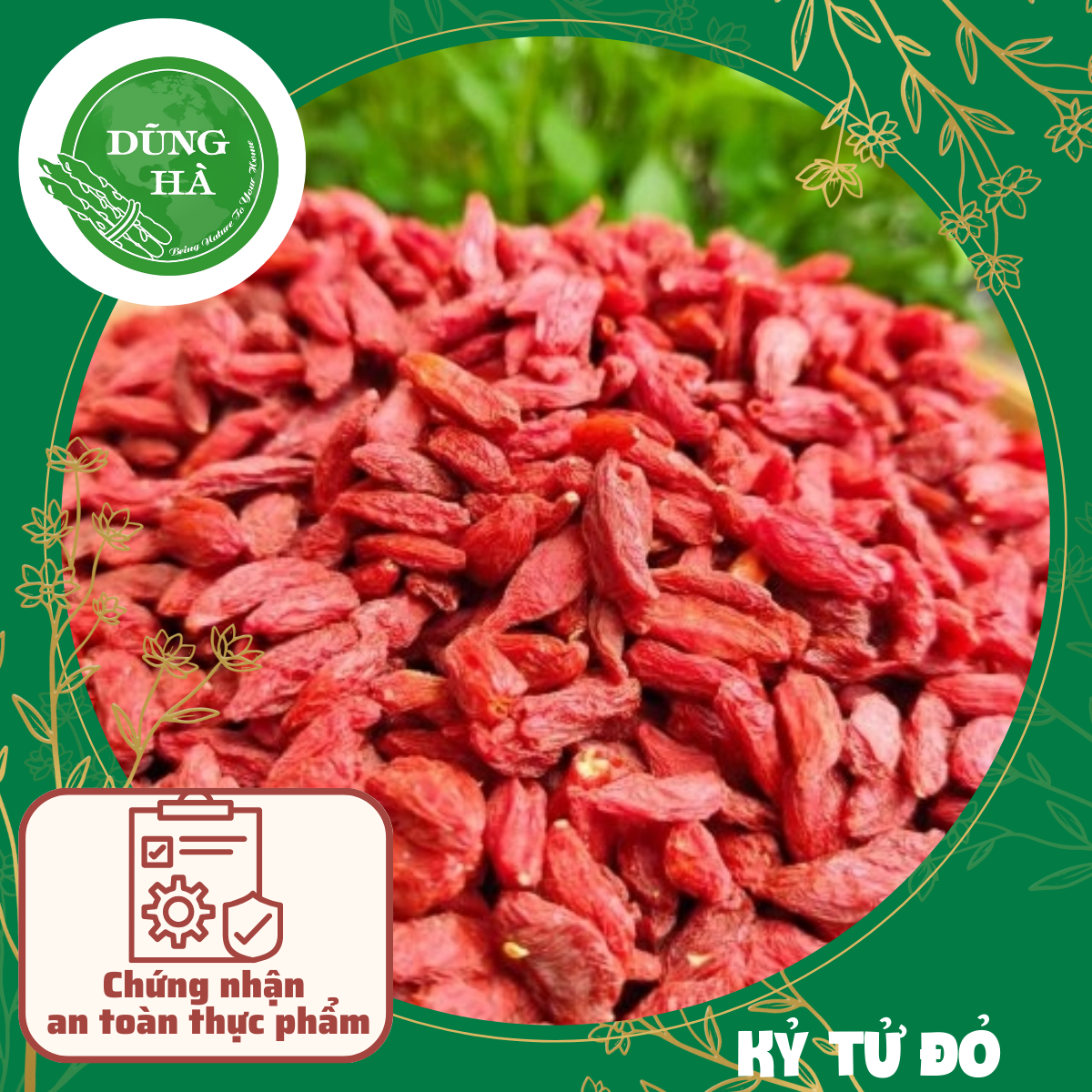 Câu kỷ tử khô Ninh Hạ hạt đều, to, đẹp giúp bổ máu, dễ ngủ, sáng mắt