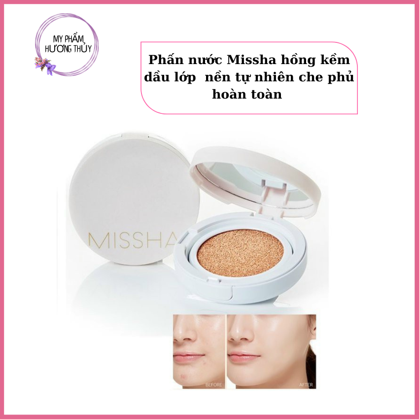 Phấn nước missha kiềm dầu spf50+/pa+++ che phủ hoàn toàn 15g