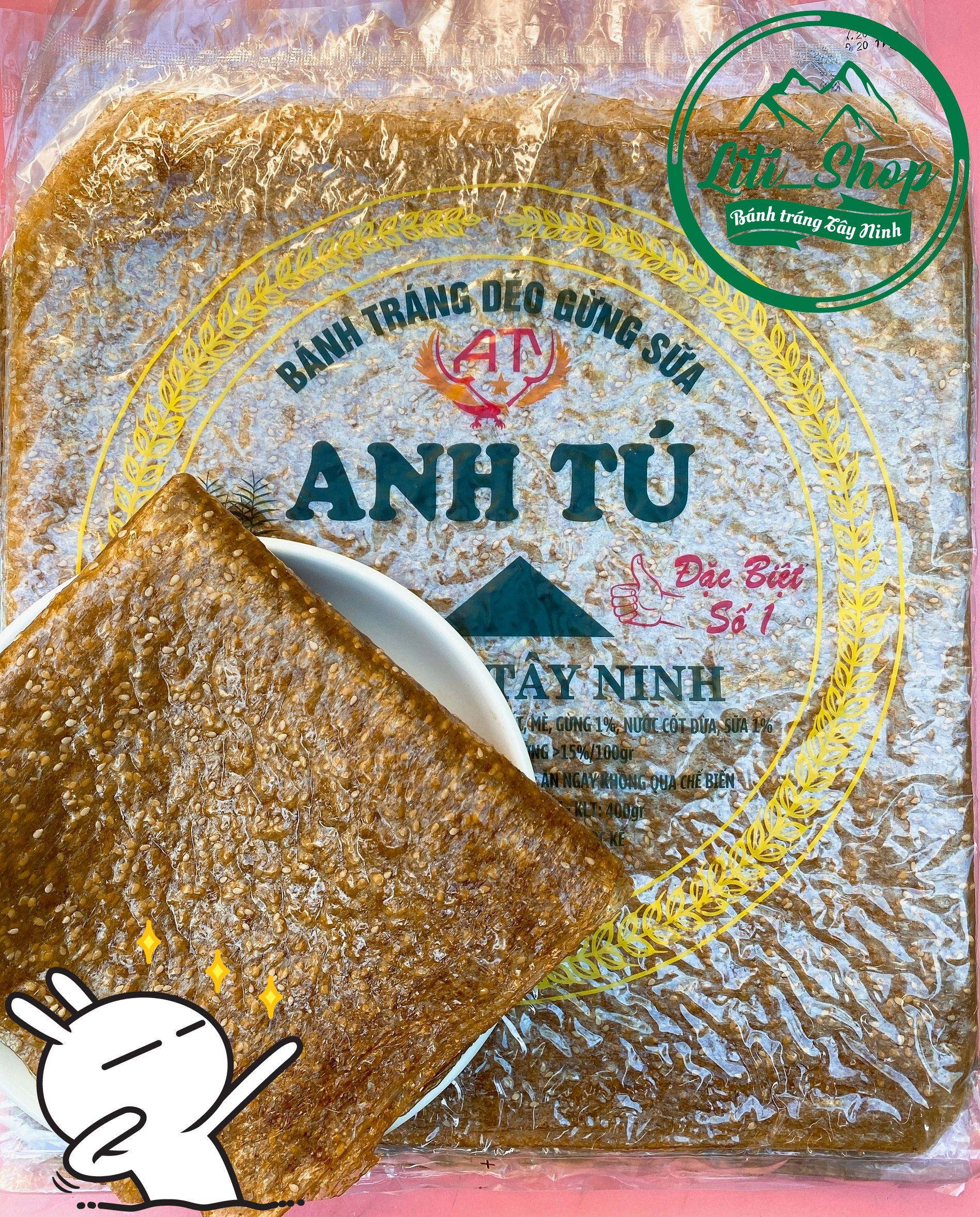 Bánh dẻo mè gừng Sữa Anh tú 450Gr (Loại to)