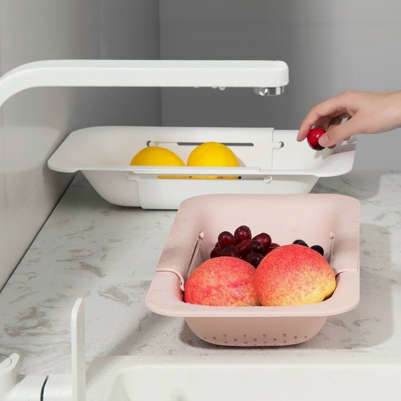 Rổ Rửa Rau Củ Quả Gác Bồn Rửa Bát Gấp Gọn Đa Năng Tiện Lợi Và Dễ Sử Dụng