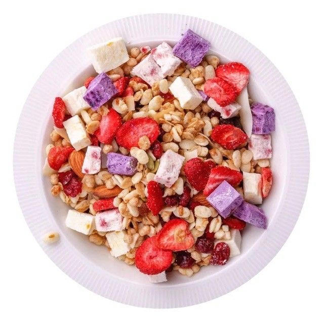 NGŨ CỐC SỮA CHUA HOA QUẢ GIẢM CÂN, KETO TÚI TRẮNG 500G