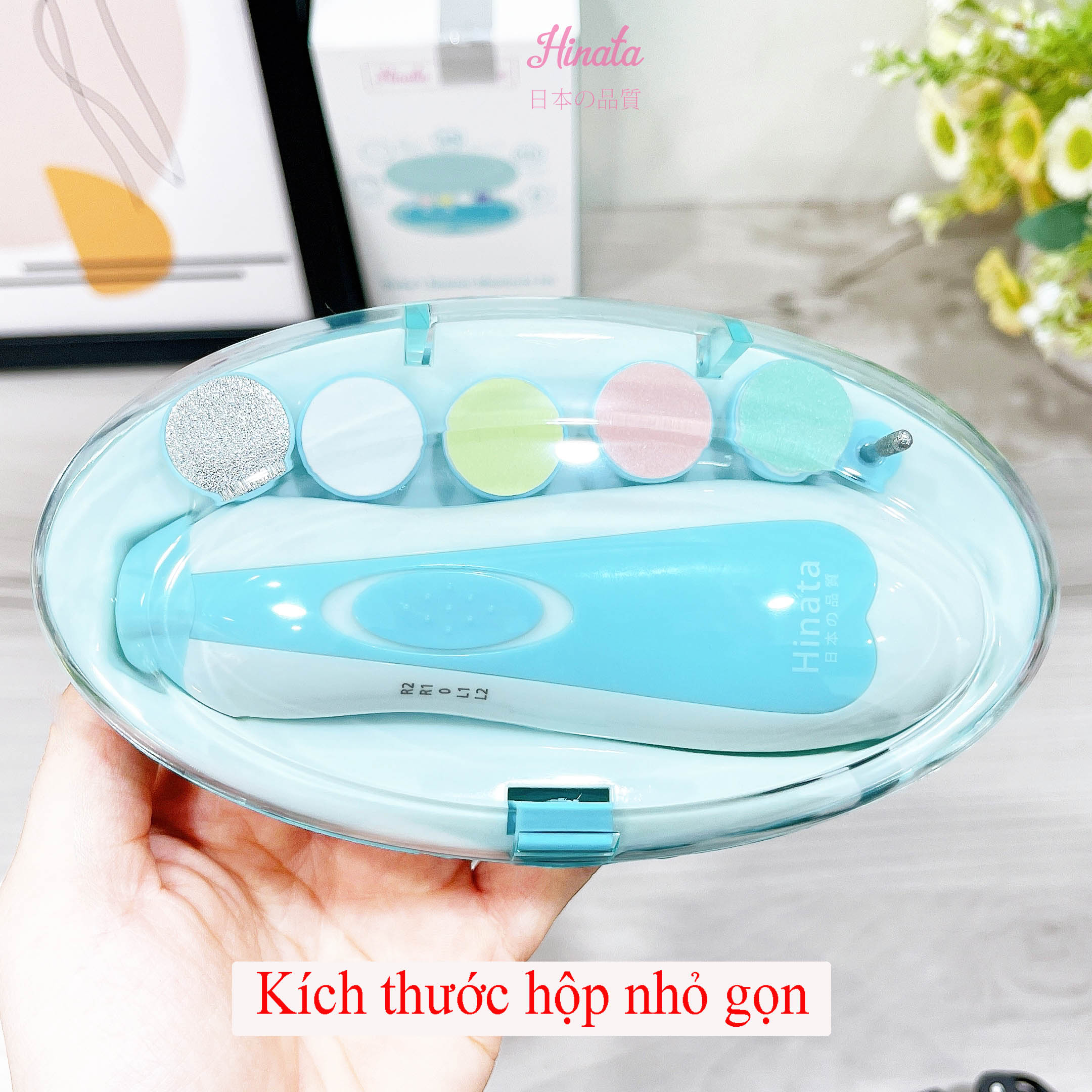 Máy mài và dũa móng tay cho mẹ và bé - Hinata Nhật Bản CMT01