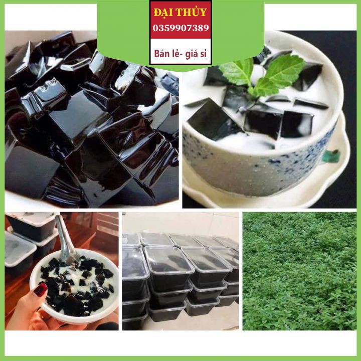 Bột Sương Sáo - Bột Làm Thạch Đen Nguyên Chất - Thạch Sương Sáo Gói 1kg