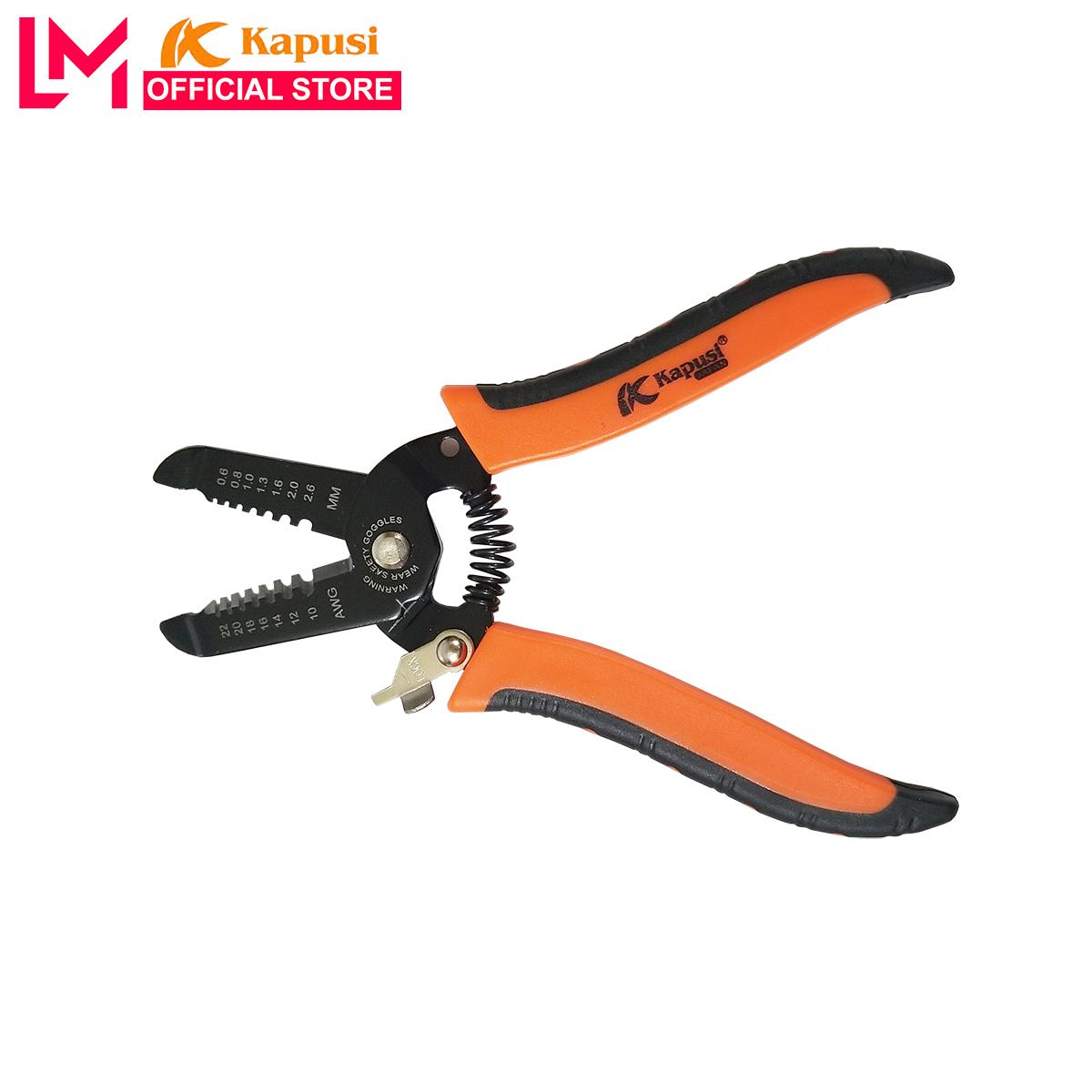Kìm tuốt dây điện Kapusi 165mm
