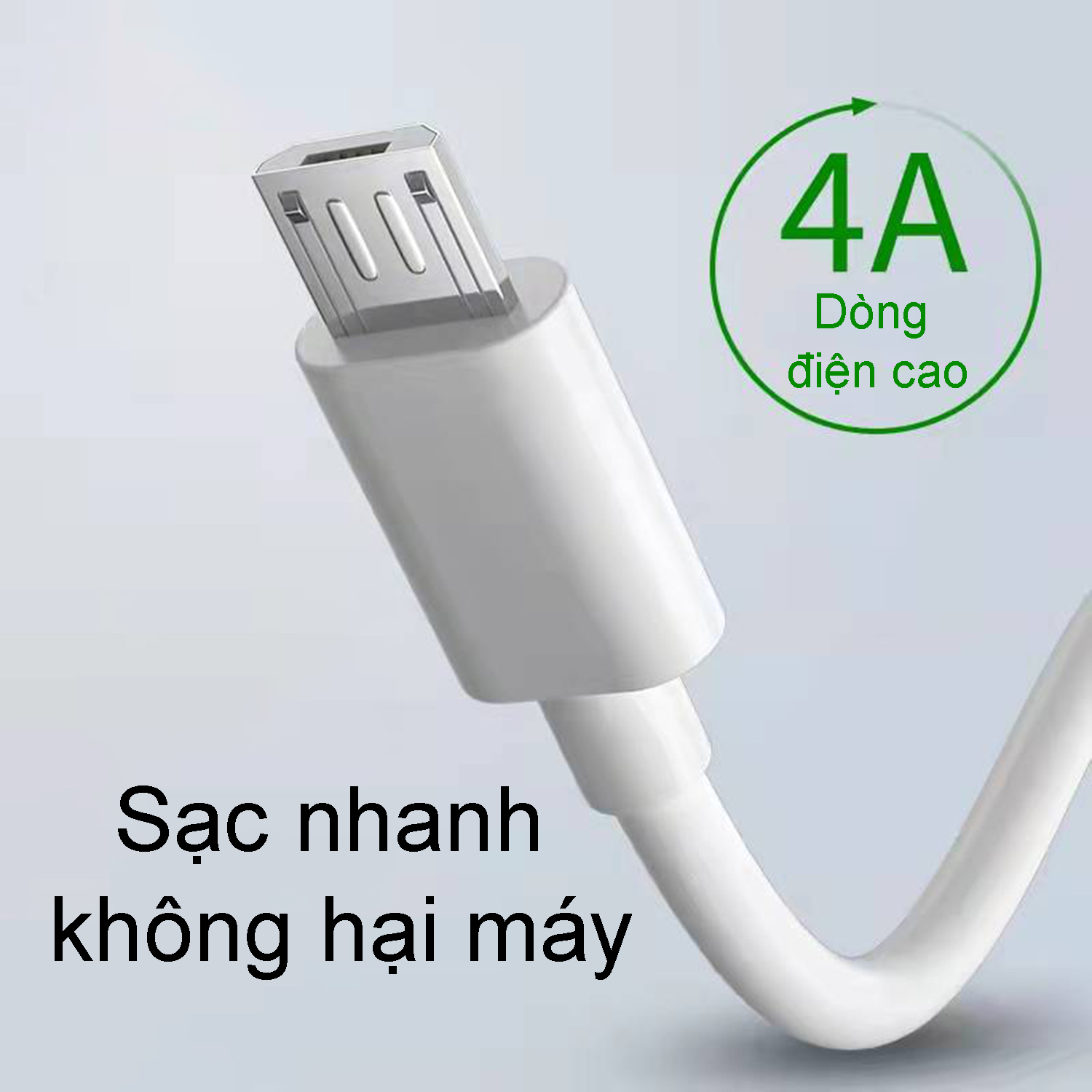 Cáp sạc nhanh cho điện thoại hoạt động nguyên ngày,Cáp sạc trơn Micro USB cho điện thoại, dây sạc bọc dù chống rối chống đứt