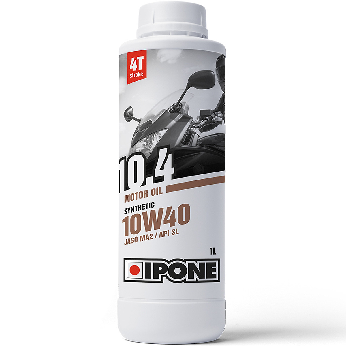 Nhớt ipone 10.4 10w40 1 lít, nhớt vàng đậm, nhớt bán tổng hợp giúp tiết kiệm nhiên liệu, cho xe đi được 2000 km, nhập khẩu pháp