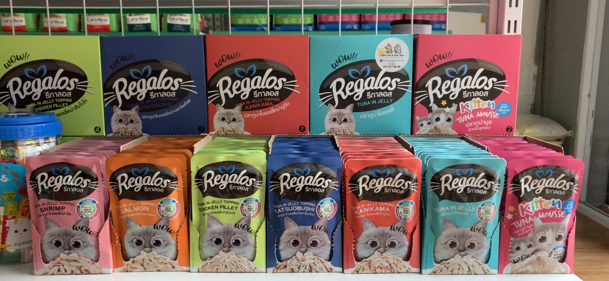 REGALOS THỨC ĂN ƯỚT CAO CẤP THÁI LAN CHO MÈO