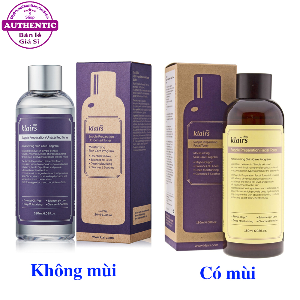 Nước hoa hồng klairs facial toner mùi hương thảo mộc cho da nhạy cảm
