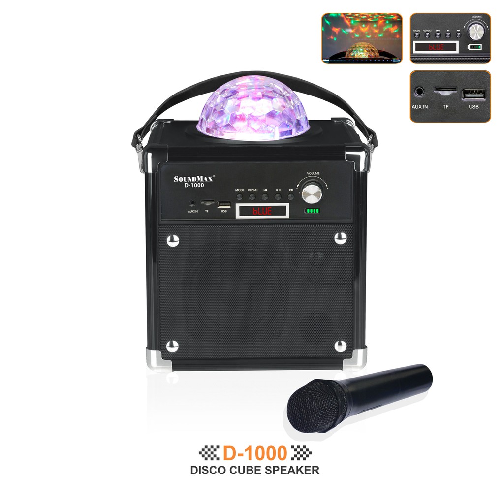 - Loa Bluetooth Karaoke Speaker System Soundmax D1000 loa du lịch loa karaoke loa chống nước loa kéo loa thùng - thegioisilevip