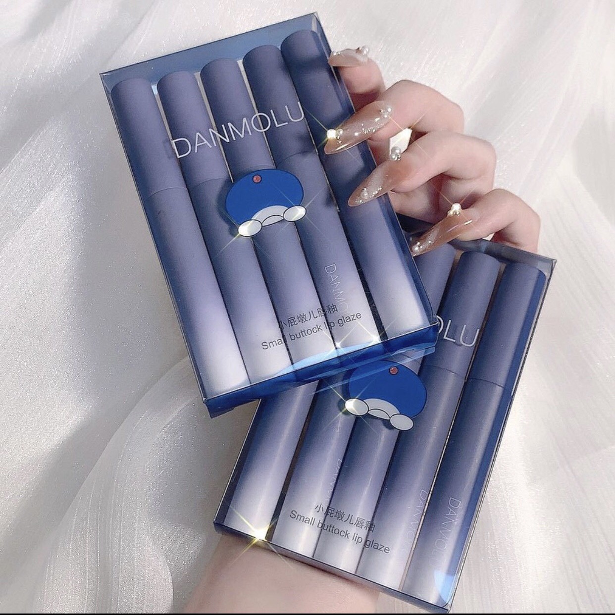 Set 5 cây Son Danmolu nội địa trung - Set 5 cây Son màu đỏ - Hot trend 2021