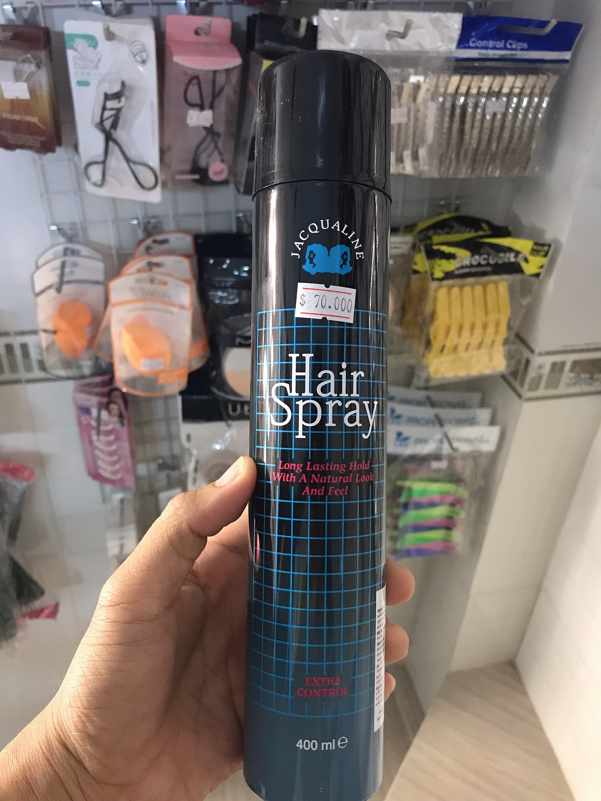 Keo xịt tóc Jacqualine hair spray 400ml