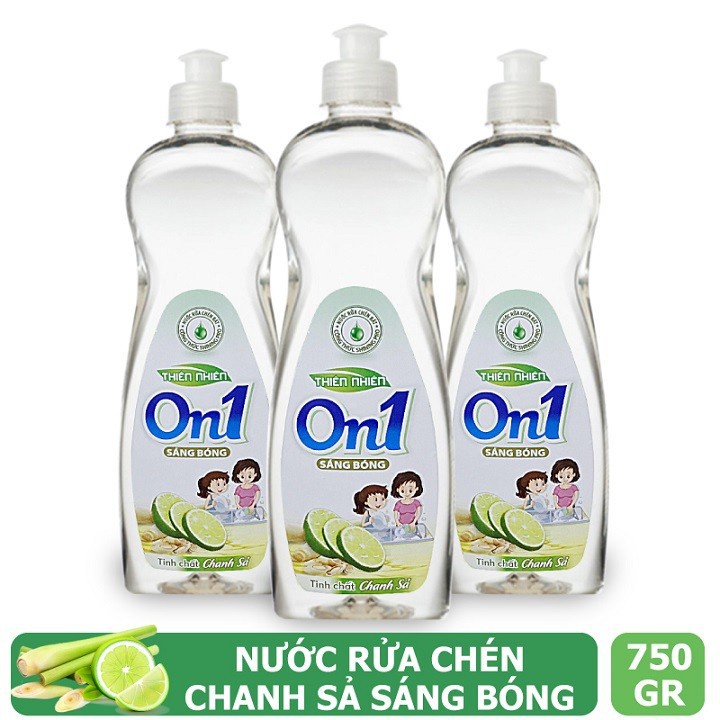 Nước rửa chén ON1 siêu đậm đặc hương chanh sả 750g