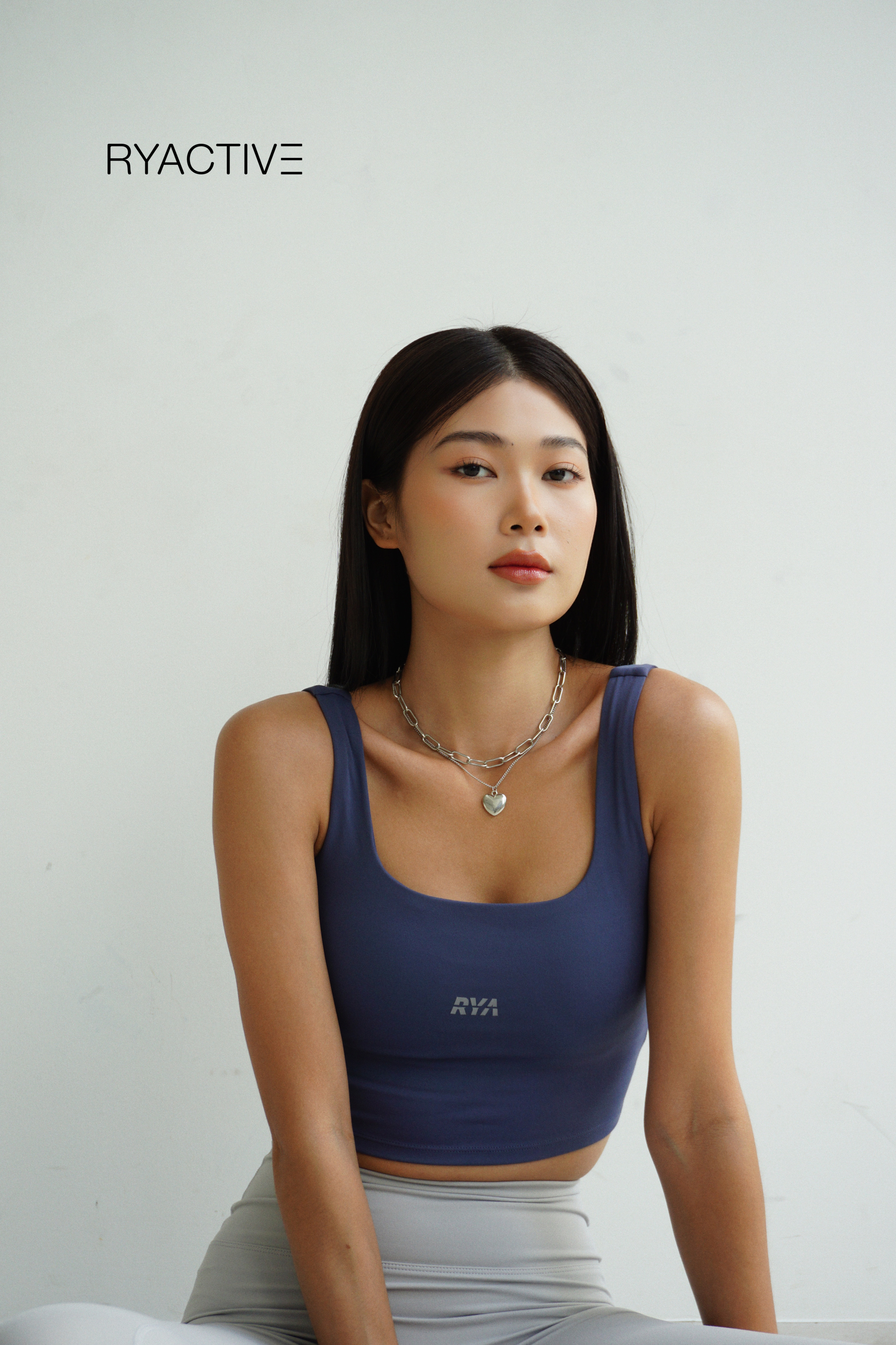 Áo ngực thể thao ryactive - victory sportbra blue