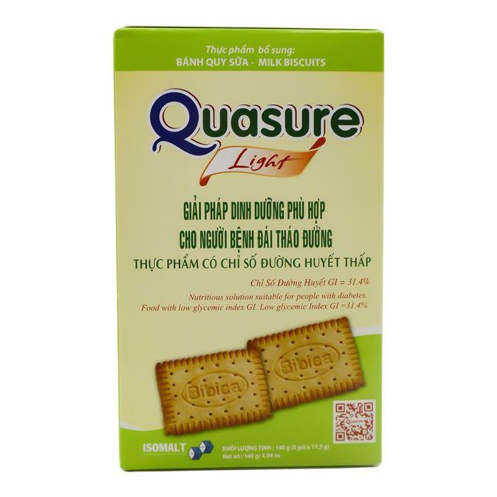 Bánh Quy/Bông Lan dành Cho Người Ăn Kiêng Tiểu Đường QUASURE LIGHT SỮA 140g