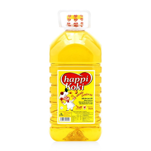 Dầu ăn happi koki 5l date 2023