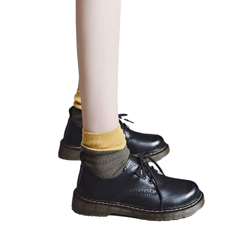 Giày da nữ DR cổ ngắn HN01