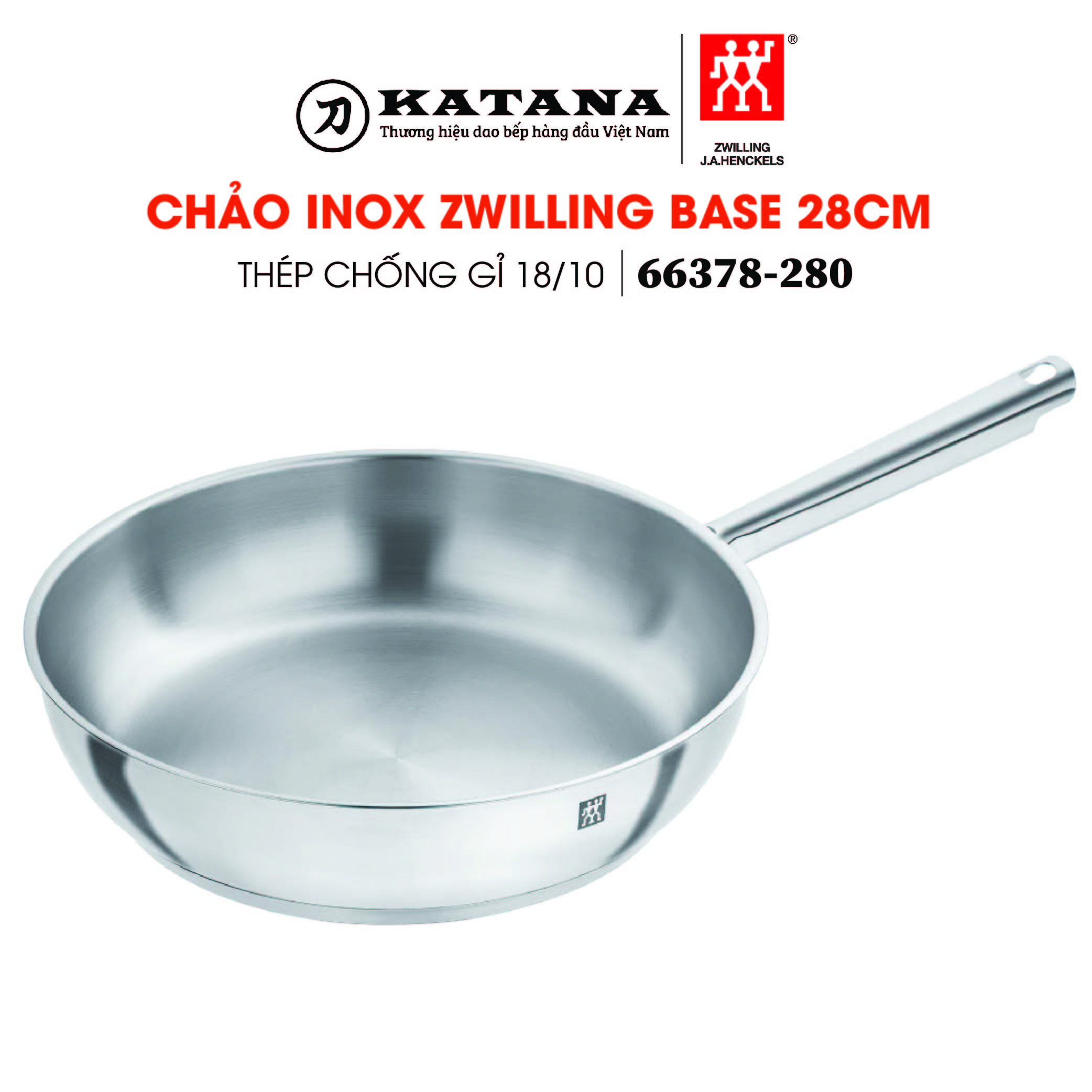 Zwilling - chảo inox zwilling base - 28cm