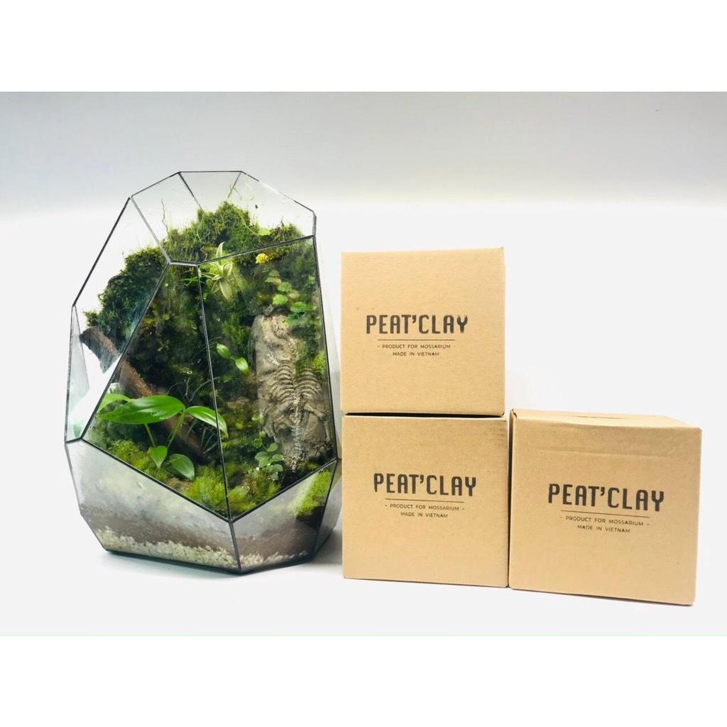 ĐẤT KẾT DÍNH, đất làm tường rêu dùng dán rêu trong bể terrarium, bán cạn