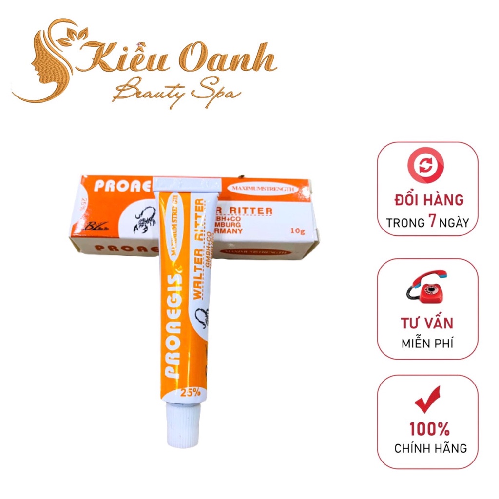 Kem proasegis tuýp te bọ cạp 25% hỗ trợ phun xăm thẩm mỹ, spa