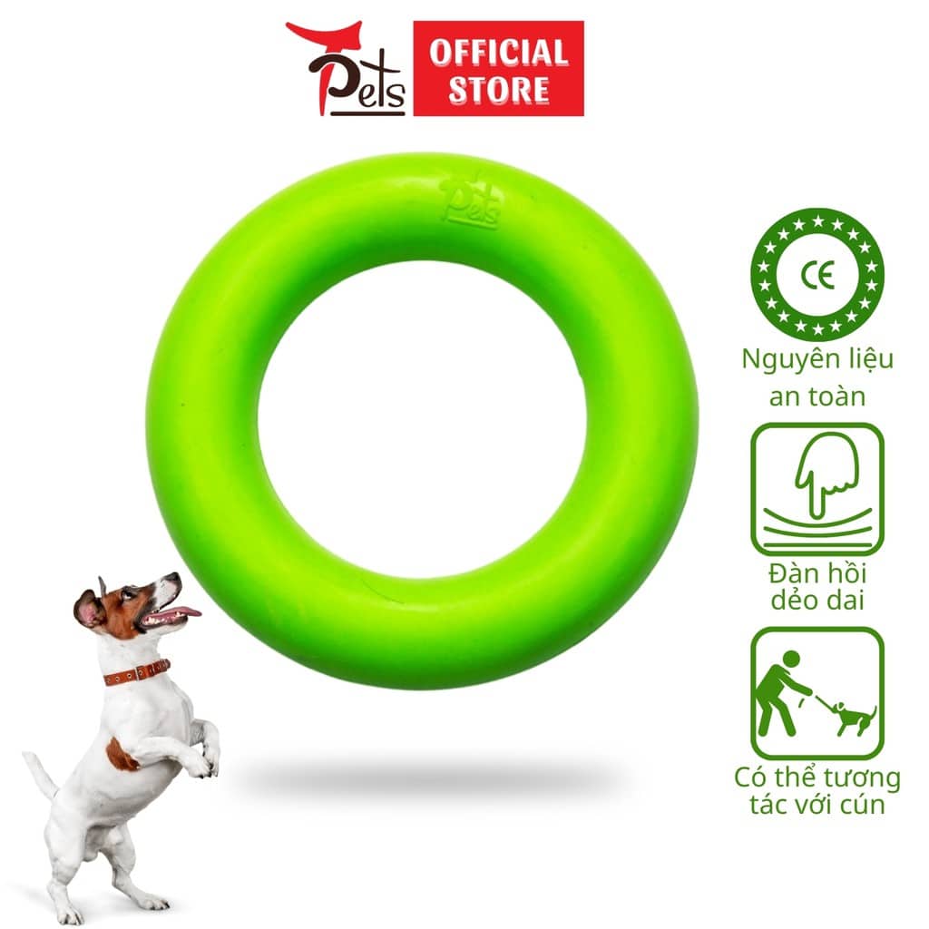Đồ chơi cho chó vòng tròn cao su Tpets Việt Nam đạt chuẩn châu âu