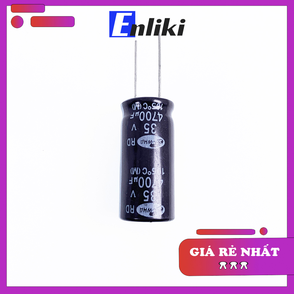 Tụ 4700uf 35v samwha 16x35mm