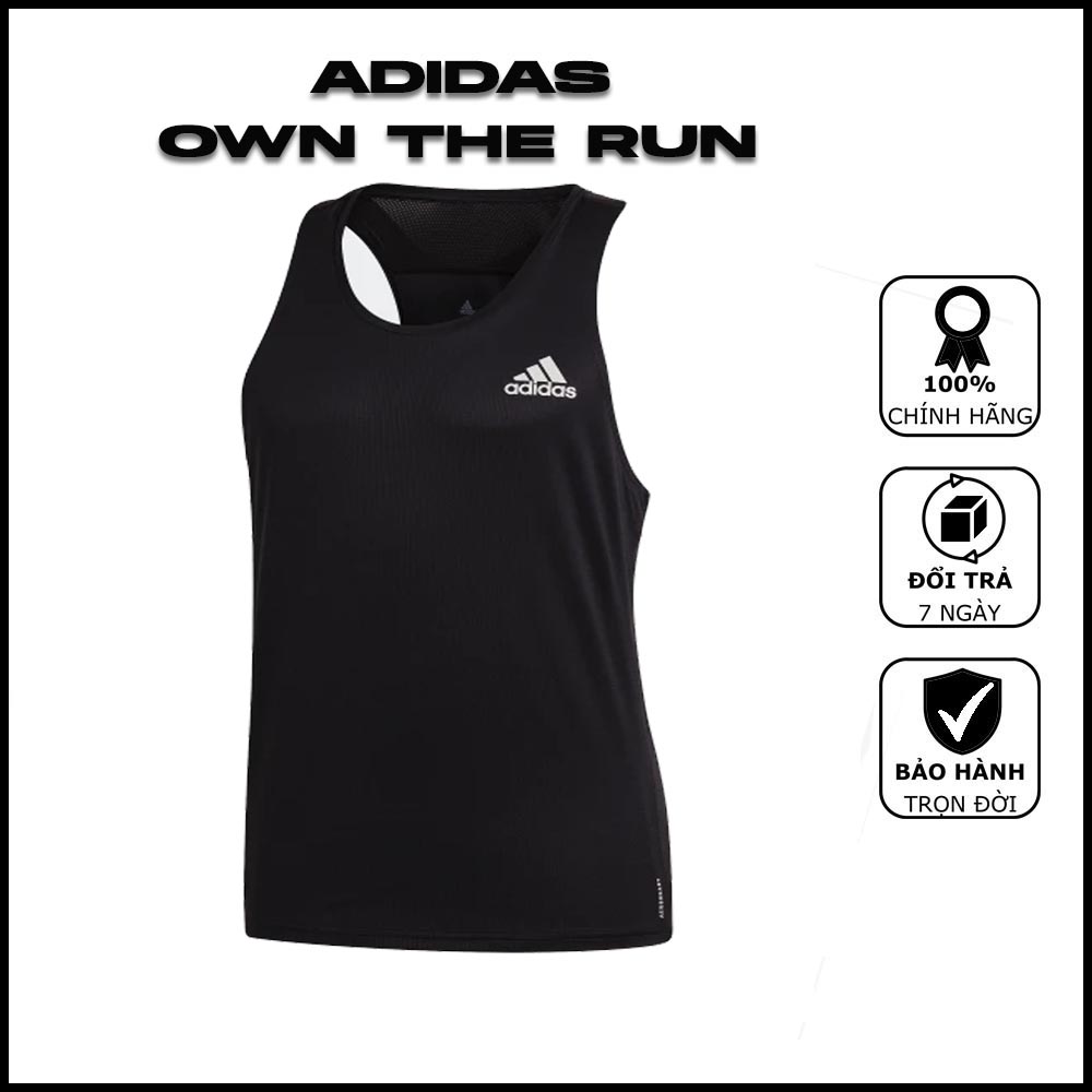 Áo chạy bộ nam thể thao ba lỗ adidas own the run gc7866