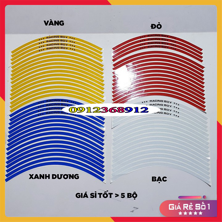 Tem mâm rcb 3m phản quang-dán đủ 2 mâm