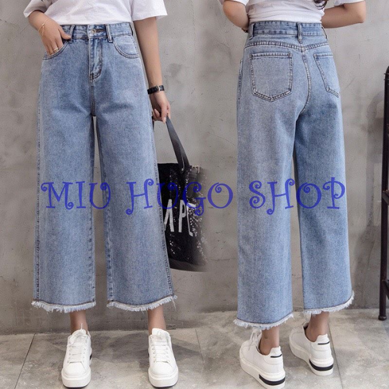 Quần jean nữ chất liệu đẹp tnn baggy 3041