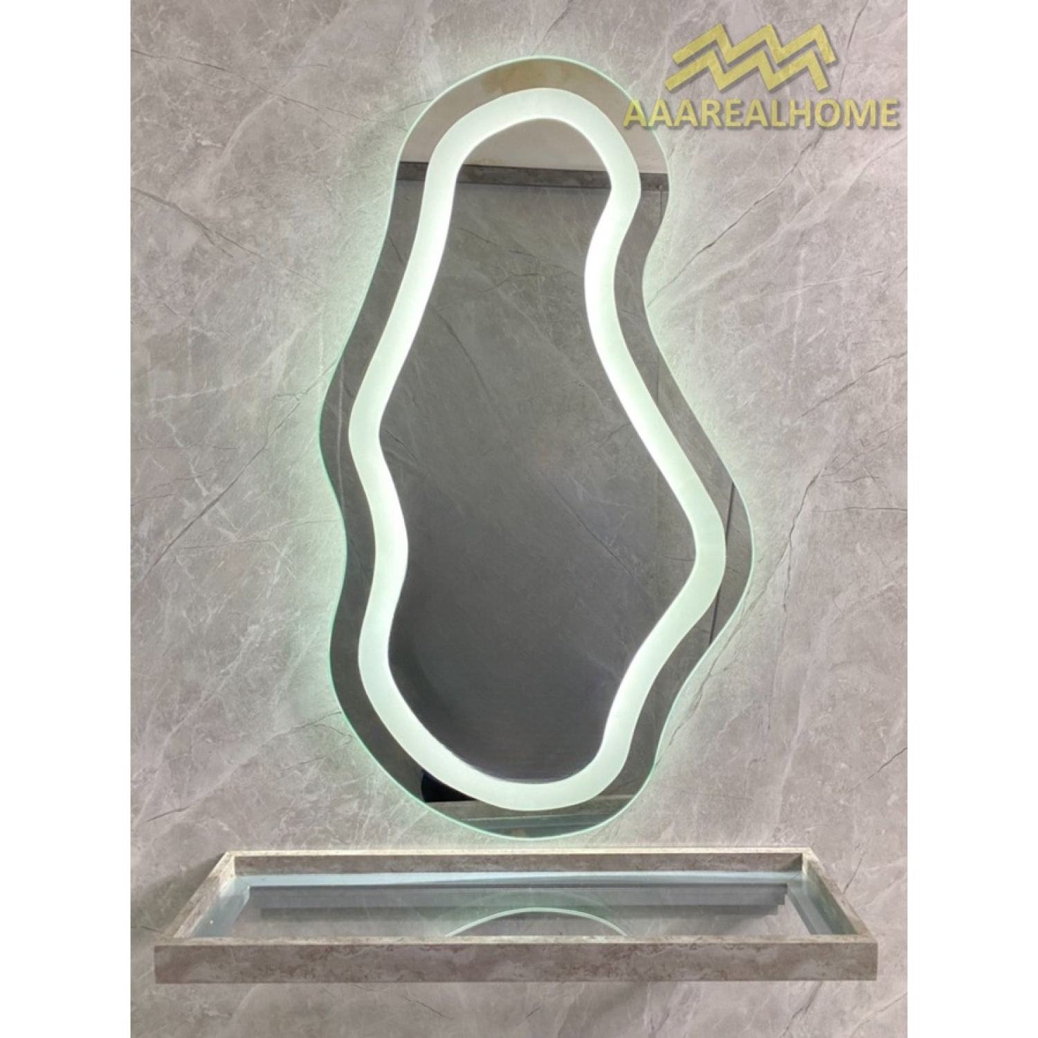 60x100cm Gương soi hạt đậu HD AAArealhome Gương hạt đậu Gương tròn treo tường