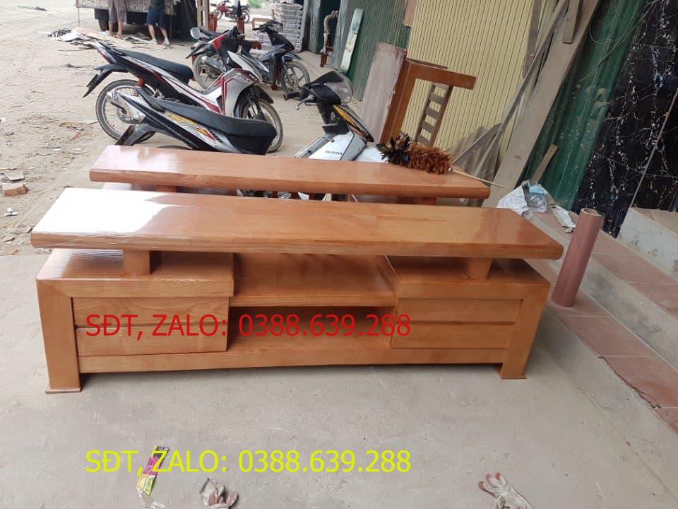 Kệ tivi kiểu Nhật gỗ sồi Nga kệ 1.8m .