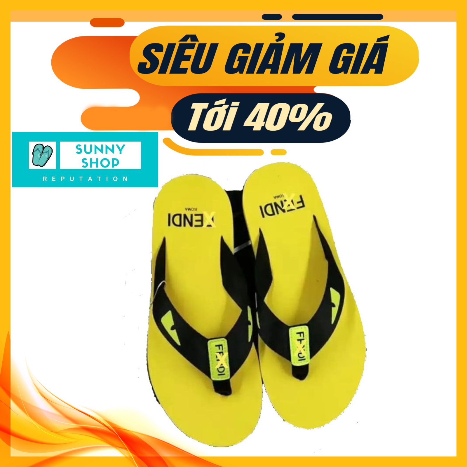 Dép kẹp nam mắt cáo F.D (7 Màu)