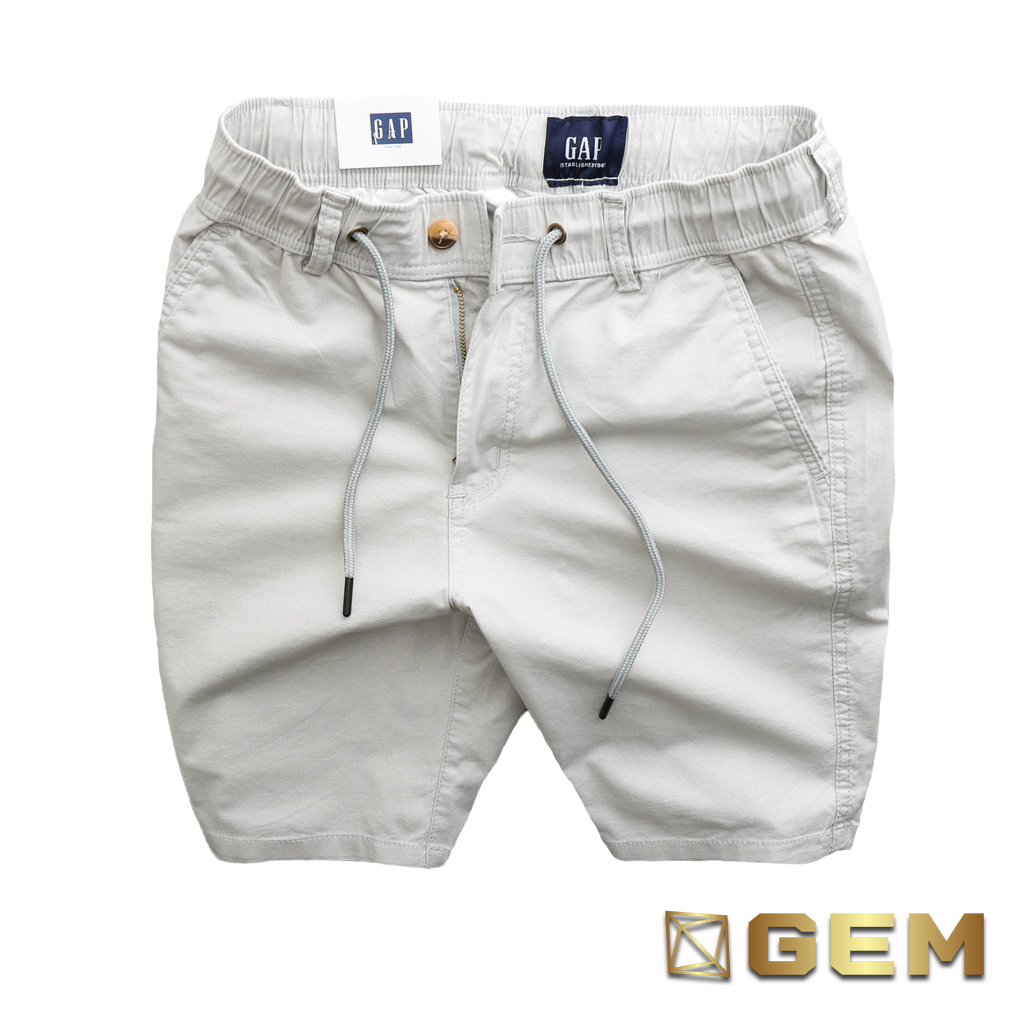 Quần short nam kaki lưng thun co giãn thoải mái quần đùi nam lưng thun chất kaki co giãn trơn chuẩn form