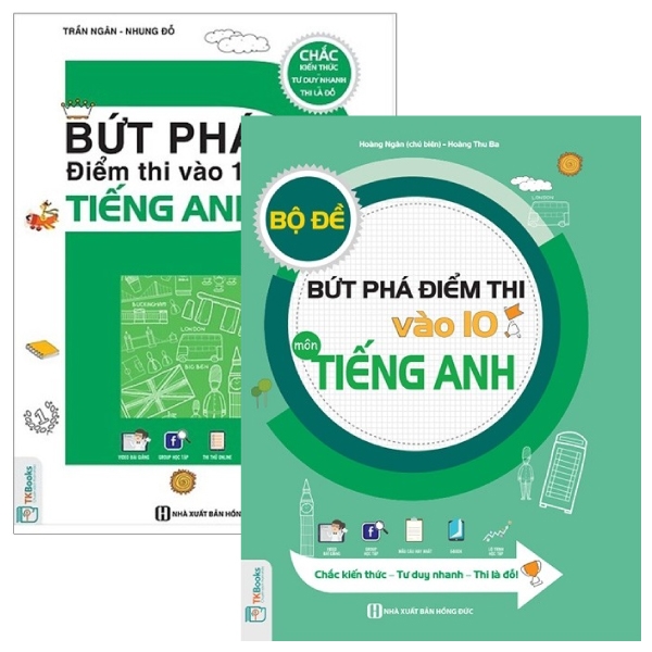 Fahasa - combo sách hay bứt phá điểm thi vào 10 môn tiếng anh + bộ đề bứt phá điểm thi vào 10 môn tiếng anh
