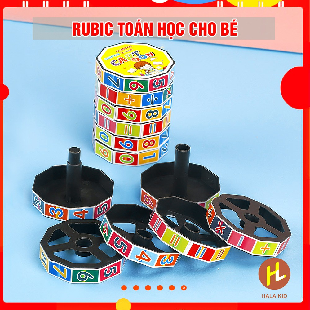 Rubic quay cho bé phát triển tư duy tính toán 5,5x7cm- Hala kid