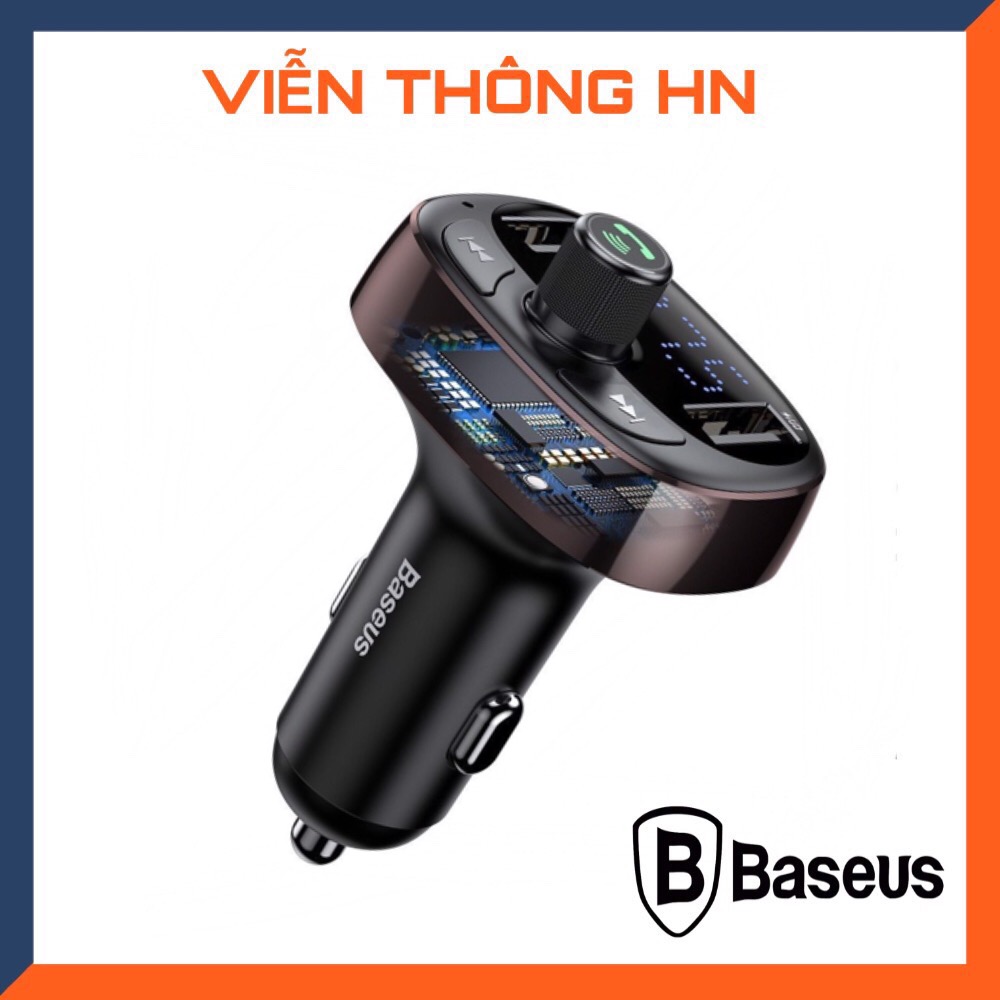 Tẩu sạc ô tô cao cấp baseus s09 - cốc sạc ô tô chất lượng thông minh kết nối buetooth 4. âm thanh qua sóng fm 87.5 ứng dụng cho oto xe hơi