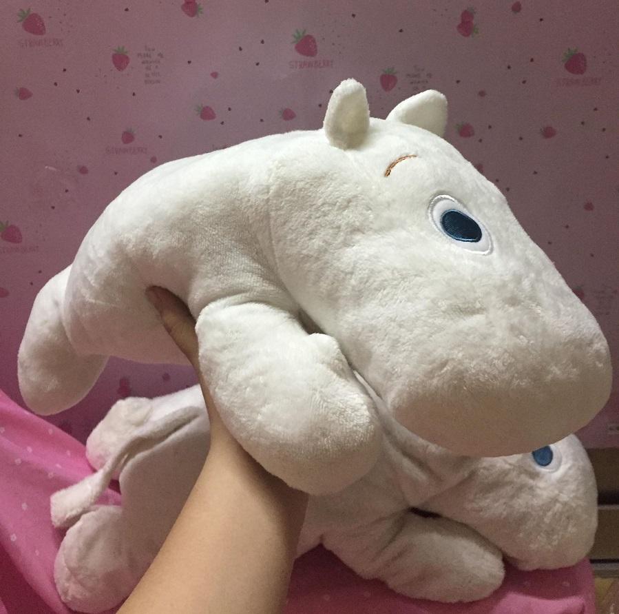 Chú Hà Mã Moomin dáng nằm dễ thương - có thể làm quà tặng cho bé chơi và ôm ngủ đáng yêu
