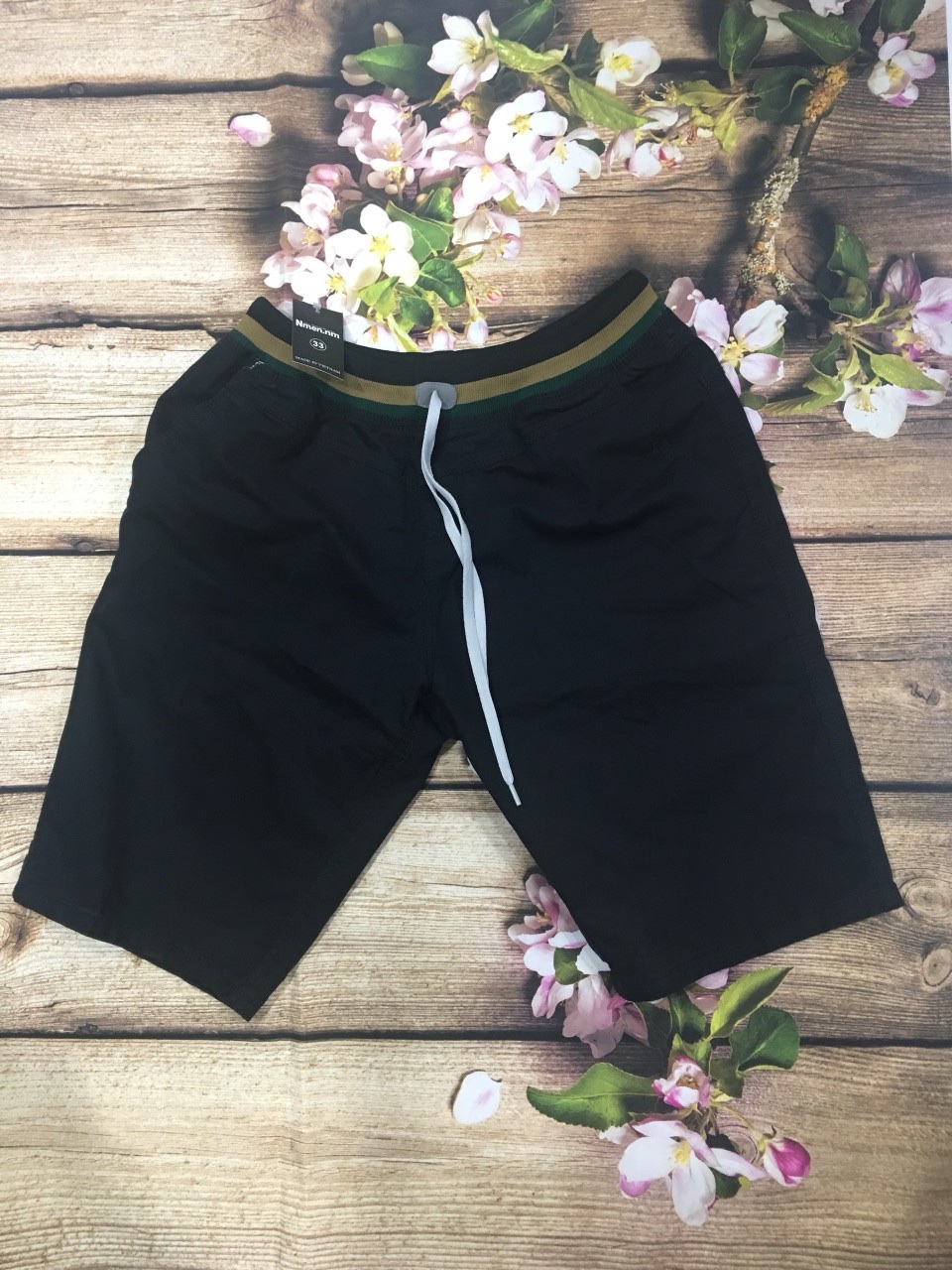 Quần short kaki lưng nam thun vải thái cực tốt