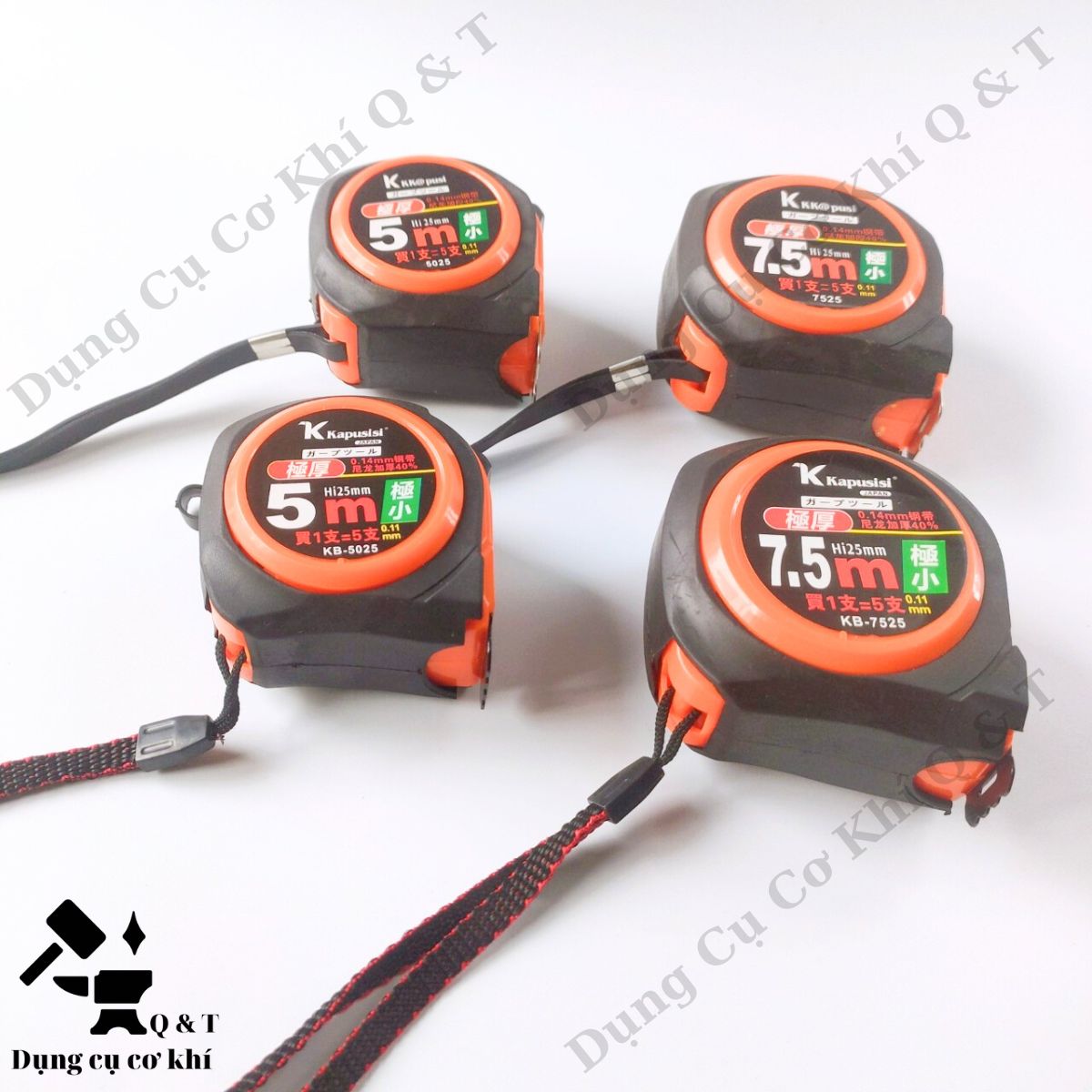 Thước kéo hệ mét , Thước lỗ ban phong thủy 2 mặt hãng KAPUSI 5m - 7,5m hàng đẹp, chắc chắn
