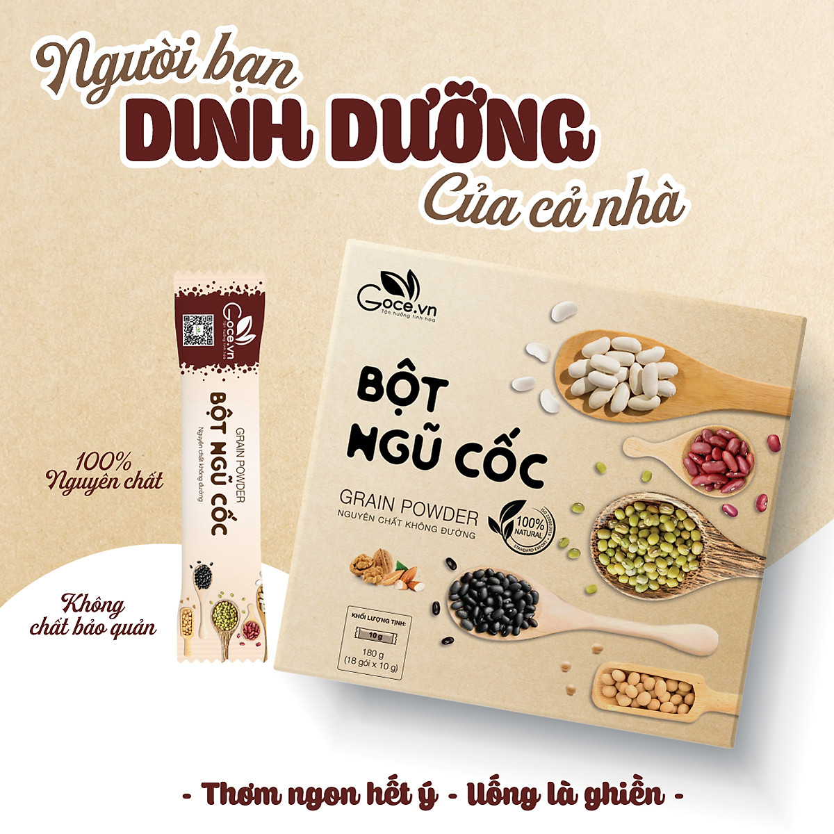- Bột ngũ cốc dinh dưỡng Goce 180g