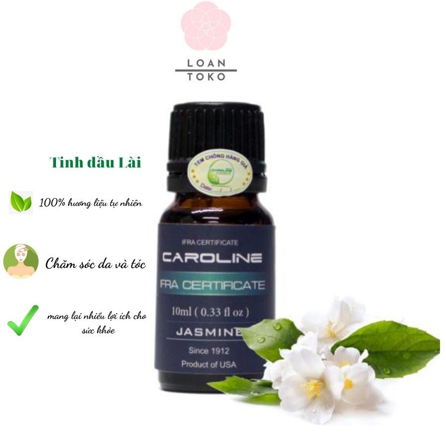 Tinh dầu Hoa Lài Caroline thiên nhiên nguyên chất chai 10ml/50ml/100ml