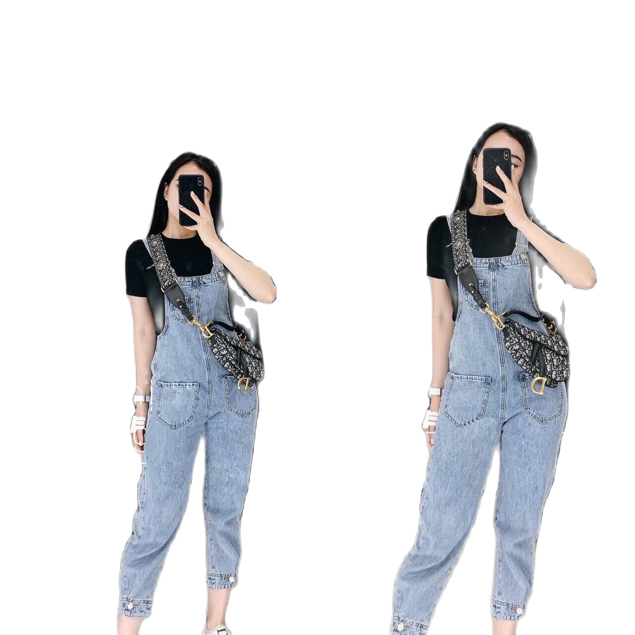 Quần yếm jean nữ bo chân chất bò thời trang cao cấp gonshop89 msqy03