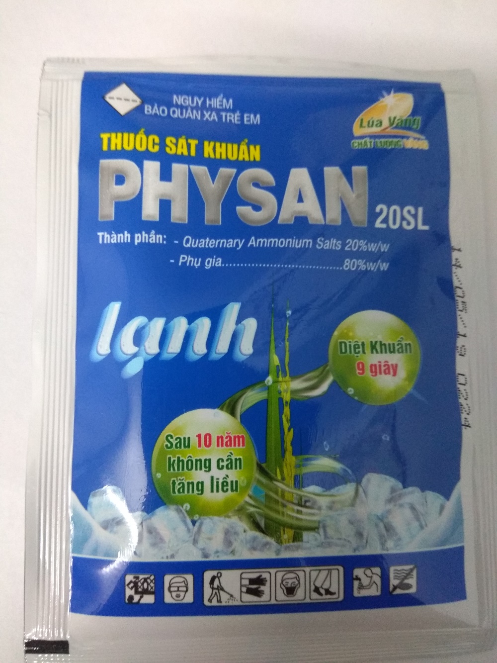[HCM]PHYSAN 20SL lạnh sát khuẩn 9 giây mướt lá mát bông sáng hạt - gói 25 ml