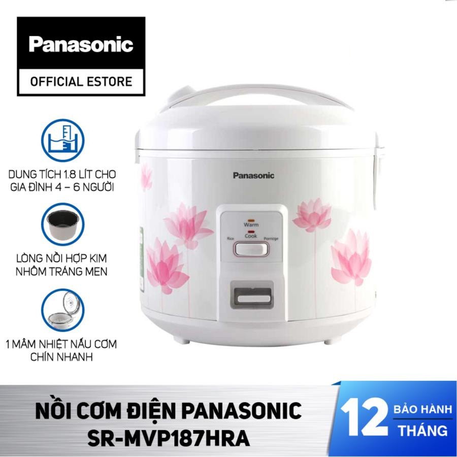 Nồi cơm điện panasonic sr-mvp187hra/ sr-mvp187nra - bảo hành 12 tháng hàng chính hãng