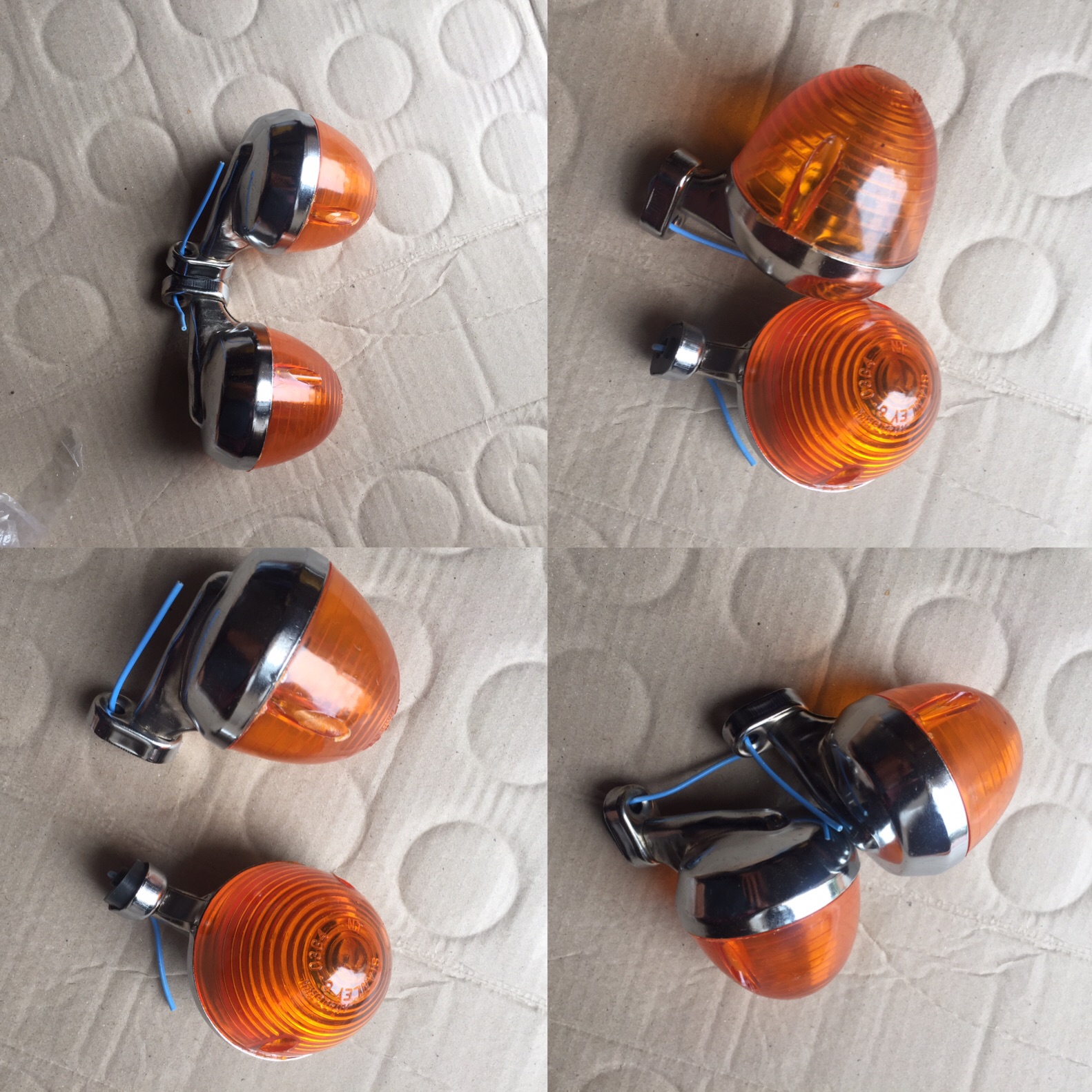 Trọn bộ 4 củ nhan trước sau honda 67, chaly ( tặng kèm nắp chụp )