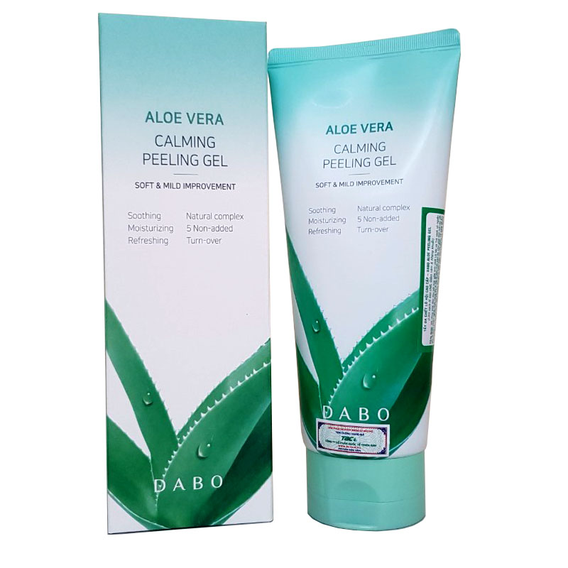 Kem tẩy da chết lô hội trắng da, mềm mịn Aloe Peeling Gel Hàn quốc 120ml/Hộp