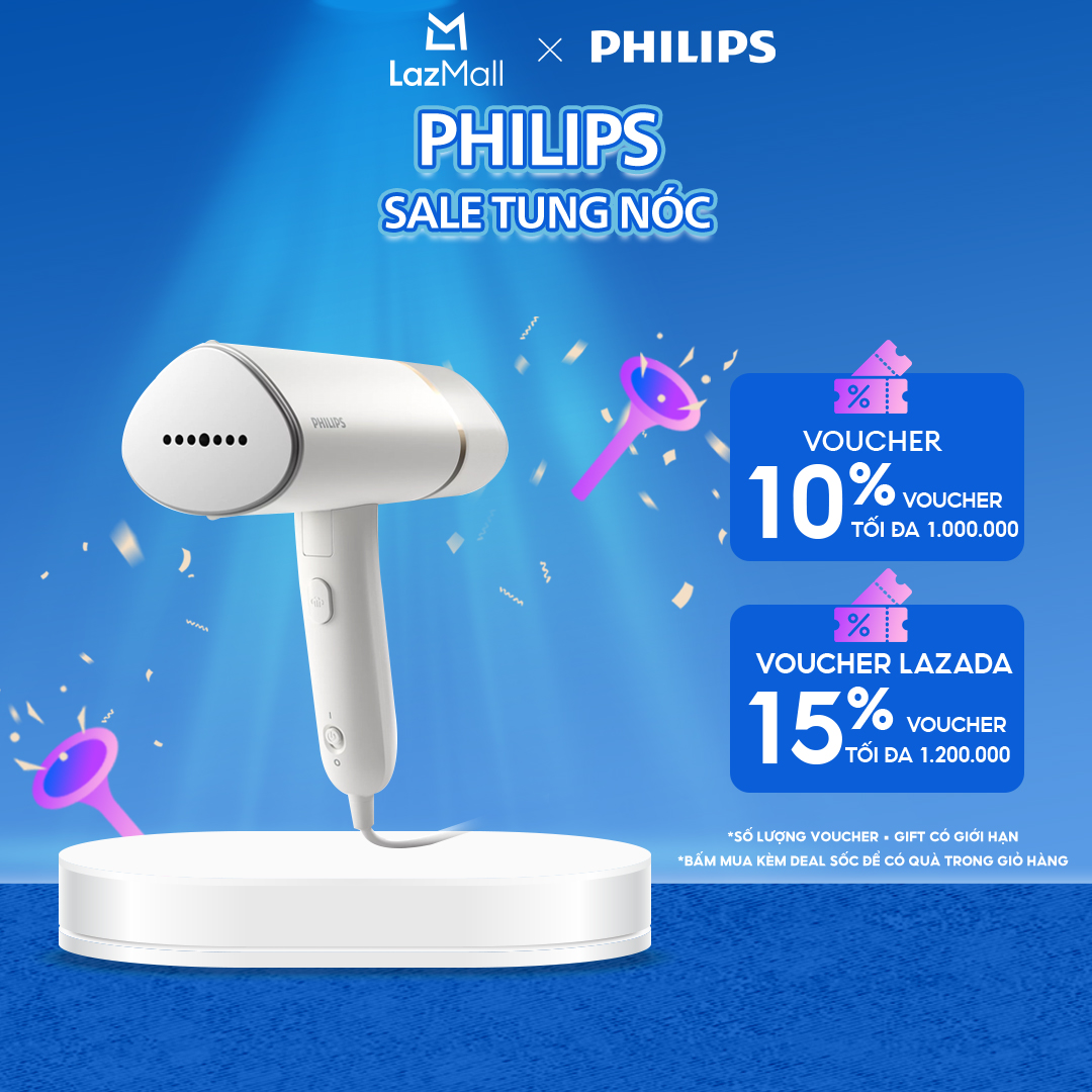 Bàn Ủi Hơi Nước Cầm Tay Philips 3000 Series STH3020/10 - Hàng Phân Phối Chính Hãng