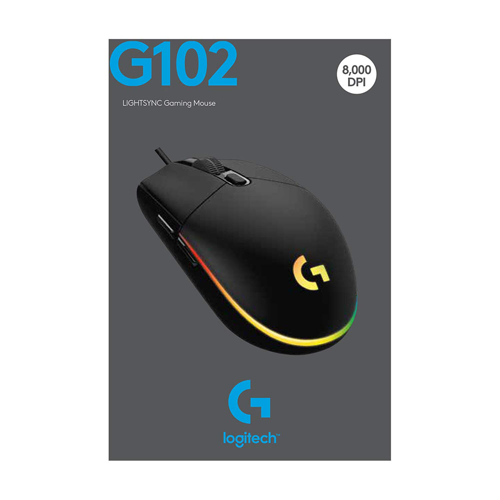 Chuột game Logitech G102 - (Led đổi màu) độ nhạy thiết kế cho game đỉnh, kiểu dáng trẻ trung năng động