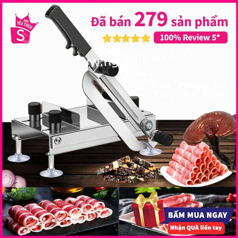 Máy thái thịt đông lạnh, thái rau củ, dao chặt gà đa năng dùng trong gia đình -GD151